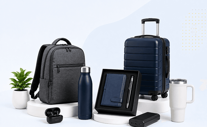 Curated products from the Surpluss catalogue, including bags, luggage and corporate gifting sets